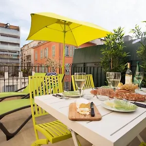 Apartment F2 Terrasse, Moderne, Hyper Centre, Clim, Ascenseur- Dubouchage, Nice