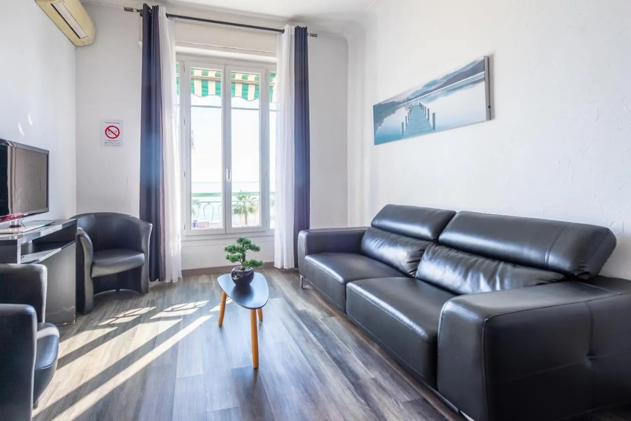 Sea Front Suite - Panoramic View With Terrace - 85 M Nice France